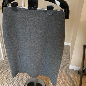 Talbots Gray Wool Felt Sz 6 Skirt